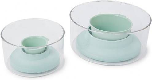 Brabantia TASTY Slacentrifuge met Serveerschaal en Vergiet | Slacentrifuge met antislipbasis | Recyclebaar, vaatwasmachinebestendig en gemaakt van stevig plastic | Jade Green