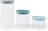 Brabantia Voorraadbus Set van 3 0.3/0.6/1.1 L online kopen