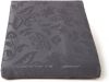 KOOK Tafelkleed 140 x 300 cm Damast Polyester donker grijs online kopen