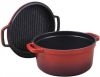 Commichef Braadpan met Grilldeksel Rood, 26 cm online kopen