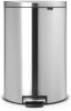 Brabantia Flatback+ Pedaalemmer 40 Liter Met Kunststof Binnenemmer Matt Steel Fingerprint Proof online kopen