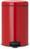 Brabantia Newicon Pedaalemmer 20 Liter Met Kunststof Binnenemmer Passion Red online kopen