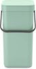 Brabantia Sort & Go Afvalemmer/Opberger 12 L Mintgroen online kopen