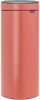 Brabantia Touch Bin Afvalemmer 30 Liter Met Kunststof Binnenemmer Terracotta Pink online kopen