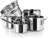 IDesign Stainless Steel pannenset 5 delig online kopen