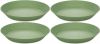 Koziol Diep Bord, 24 cm, Set van 4, Organic, Blad Groen | C online kopen