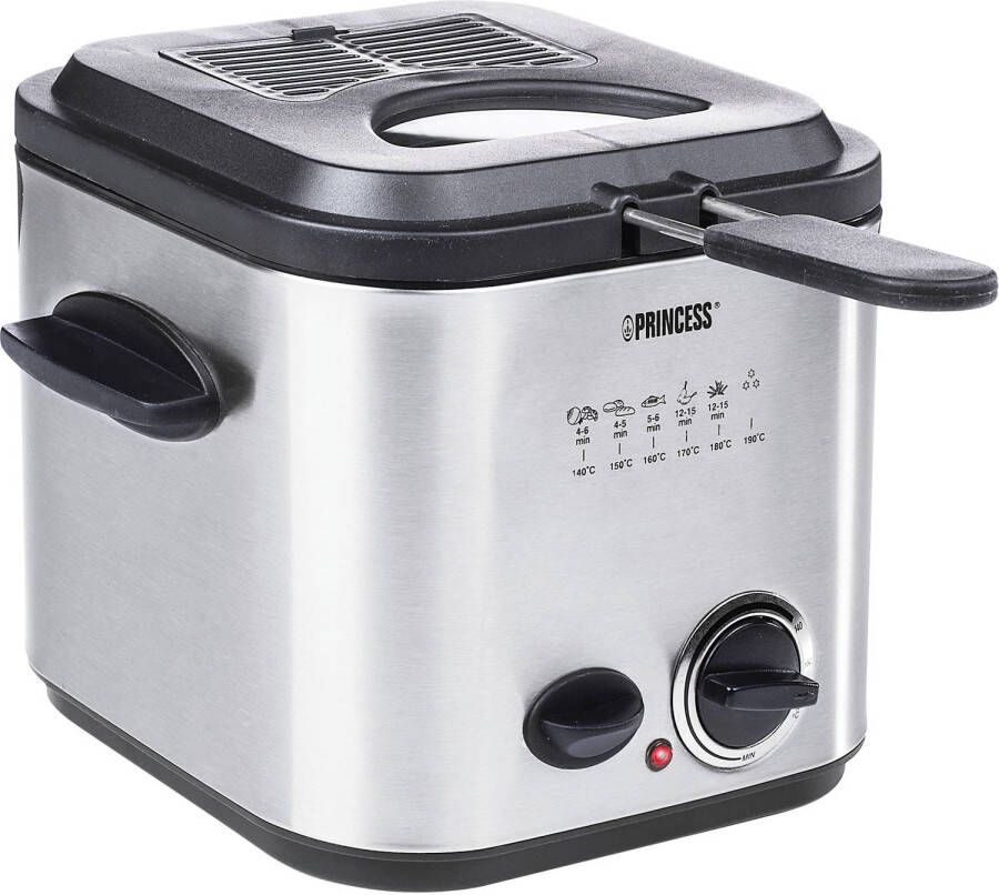 persoon Herenhuis voorjaar Princess Mini friteuse en fonduepan 840 W 1, 2 L zilverkleurig 182611 -  Receptenvandaag.nl webshop