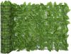 VidaXL Balkonscherm met groene bladeren 600x75 cm online kopen