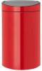 Brabantia Touch Bin Afvalemmer 40 Liter Met Kunststof Binnenemmer Passion Red online kopen