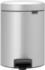 Brabantia Newicon Pedaalemmer 5 Liter Met Kunststof Binnenemmer Metallic Grey online kopen