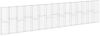 VIDAXL Schanskorfmuur met deksels 900x30x200 cm gegalvaniseerd staal online kopen