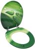 VidaXL Toiletbril Met Deksel Waterdruppel Mdf Groen online kopen