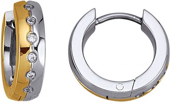 KLiNGEL Klapcreolen van titanium Geelgoudkleur online kopen