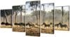 VidaXL Canvas Muurdruk Set Zebra 100 X 50 Cm online kopen