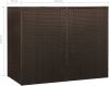 VIDAXL Containerberging dubbel 153x78x120 cm poly rattan bruin online kopen