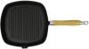 VidaXL Grillpan Met Houten Handvat Gietijzer 20x20 Cm online kopen