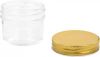 VIDAXL Jampotten met goudkleurige deksels 48 st 110 ml glas online kopen