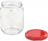 VidaXL Jampotten met rode deksels 96 st 230 ml glas online kopen
