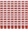 VIDAXL Jampotten met wit met rode deksels 96 st 230 ml glas online kopen