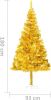 VidaXL Kunstkerstboom met standaard 180 cm PET goudkleurig online kopen