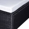 VIDAXL 6 delige Loungeset met kussens poly rattan zwart online kopen