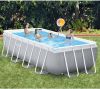 Intex Opzetzwembad Met Pomp En Ladder Prism Frame 400 X 200 X 100 Cm Grijs online kopen