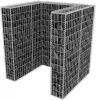 VidaXL Schanskorf enkele vuilnisbak ombouw staal 110x100x120 cm online kopen