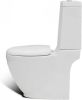 VidaXL Toilet en bidetset staand keramiek wit online kopen