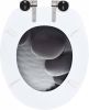VidaXL Toiletbril met soft close deksel stenen MDF online kopen