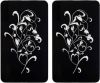 Wenko Set van 2 afdekplaten Ornamento Nero Zwart/Wit online kopen