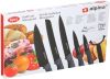 Alpina 6 delige Luxe Messenset Rvs Antikleeflaag Zwart In Giftbox online kopen
