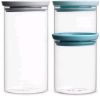 Brabantia Voorraadbus Set van 3 0.3/0.6/1.1 L online kopen