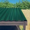 VidaXL Dakpanelen 12 st 60x36 cm gepoedercoat staal groen online kopen