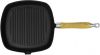VidaXL Grillpan met houten handvat gietijzer 20x20 cm online kopen