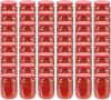 VidaXL Jampotten met rode deksels 48 st 230 ml glas online kopen