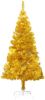 VidaXL Kunstkerstboom met standaard 152 cm PET goudkleurig online kopen