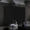 VidaXL Spatscherm keuken 70x50 cm gehard glas zwart online kopen