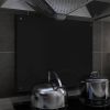 VidaXL Spatscherm keuken 70x60 cm gehard glas zwart online kopen