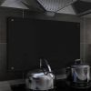 VidaXL Spatscherm keuken 80x50 cm gehard glas zwart online kopen