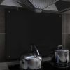 VidaXL Spatscherm keuken 80x60 cm gehard glas zwart online kopen