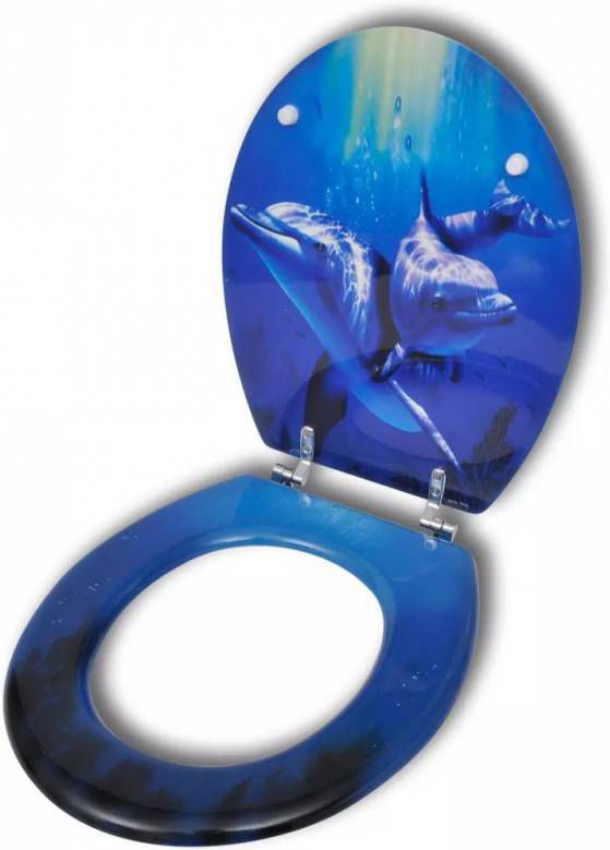 VidaXL WC-bril met MDF deksel en dolfijn-ontwerp online kopen