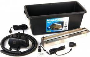 VidaXL Niagara Balk / Waterval RVS + LED verlichting 60cm Incl. Pomp online kopen