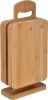 Haushalt Bamboe Snijplanken Set 6 delig Met Standaard Hout online kopen