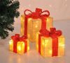 VidaXL Kerstverlichting geschenkdoos met rode linten 3 st LED online kopen