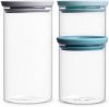 Brabantia Voorraadbus Set van 3 0.3/0.6/1.1 L online kopen