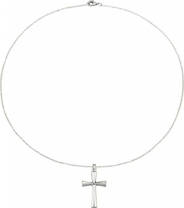 KLiNGEL Hanger 'Kruis' met ketting van echt zilver Zilverkleur online kopen